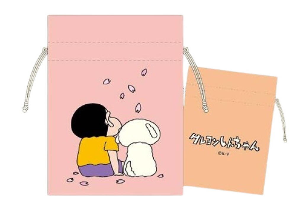 樂天商城 - 【全品　送料無料！】　日本製　クレヨンしんちゃん　まめ巾着春　原作35周年　しんのすけ　テレビ　アニメ　漫画　映画　ポーチ　ケース　小物入れ　袋　収納　子供　キッズ　お出かけ　アウトドア　雑貨　グッズ　かわいい