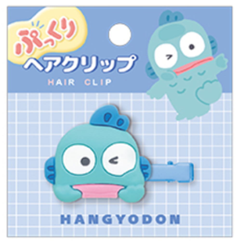 樂天商城 - 【全品　送料無料！】　サンリオキャラクターズ　ぷっくりヘアクリップハンギョドン　ピン　留め　髪の毛　ヘアアイテム　ヘアアクセサリー　コスメ　子供　キッズ　レディース　女性　雑貨　グッズ　かわいい