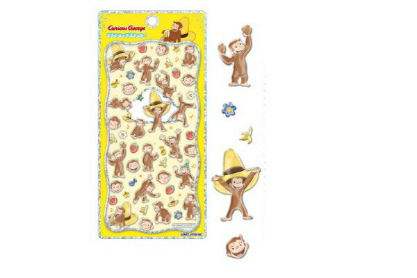 【全品　送料無料！】　おさるのジョージ　プチドロップステッカージョージ　ひとまねこざる　Curious George　絵本　アニメ...