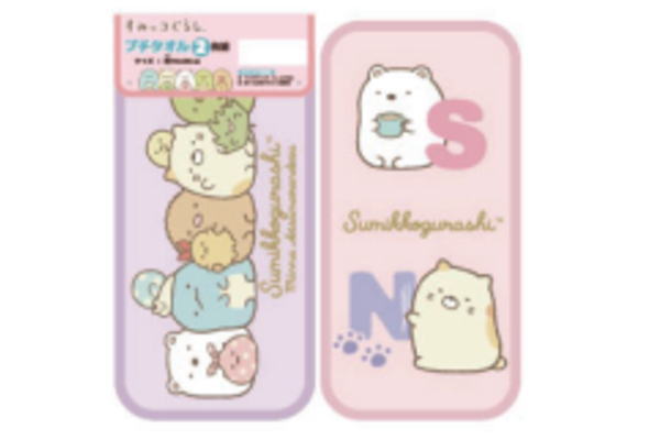 樂天商城 - 【全品　送料無料！】　すみっコぐらし　プチタオル2PセットB　みんなあつまるんです　すみっこぐらし　サンエックス　ゆるキャラ　たおる　ハンドタオル　ハンカチ　ミニタオル　子供　キッズ　2枚入り　2枚組　雑貨　グッズ　かわい