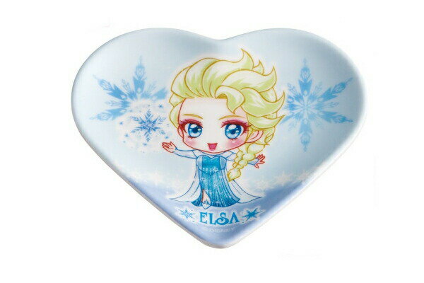 【全品 送料無料！】 中川翔子×アナと雪の女王 メラミンミニプレートハート エルサ フローズン アートコレクション コラボ しょこたん ディズニープリンセス 姫 お皿 食事 食器 キッチン 雑貨 グッズ かわいい TE