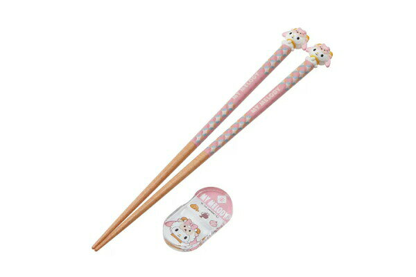 Rakuten - 【全品　送料無料！】　サンリオキャラクターズ　マスコット付箸・箸置きセット21cm　未　ひつじ　干支　マイメロディ　おはし　ハシ　食器　食事　キッチン　雑貨　グッズ　かわいい