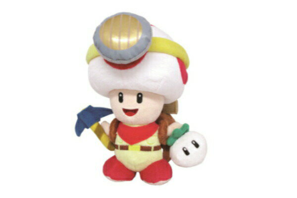 【全品 送料無料！】 スーパーマリオ MARIO ぬいぐるみ立ち キノピオ隊長 ゲーム 任天堂 キャラクター マスコット 人形 ドール おもちゃ インテリア 子供 キッズ 雑貨 グッズ かわいい