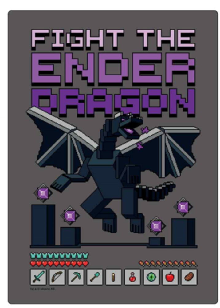 【全品 送料無料！】【10枚セット】【セット】【セット商品】【日本製】【Minecraft】【マインクラフト】下敷き【エンダードラゴン】【マイクラ】【シート】【下じき】【文房具】【学校】【勉強】【雑貨】【グッズ】【かわいい】