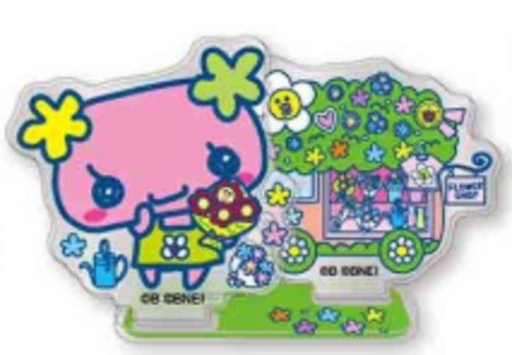 【全品　送料無料！】　【日本製】　たまごっち　レイヤーアクリルスタンドふらわっち　たまごっちのプチプチお店っち　ゲーム　アクスタ　置き物　おもちゃ　コレクション　インテリア　雑貨　グッズ　かわいい