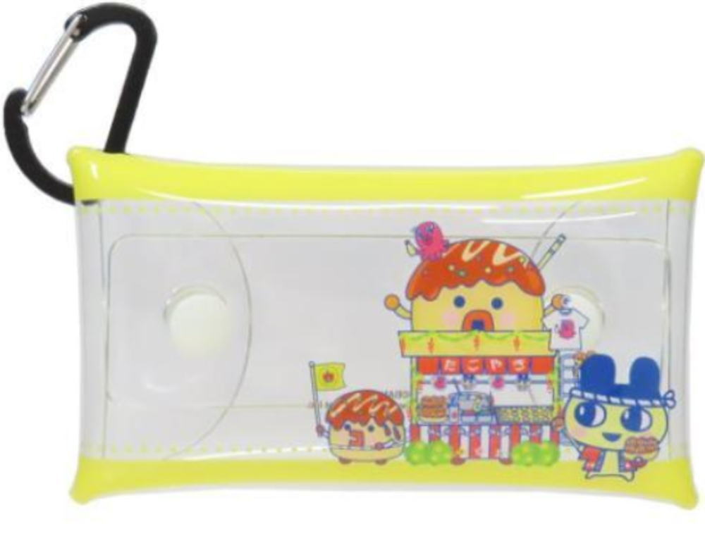 【全品　送料無料！】　【日本製】　たまごっち　クリアマルチケースS　まめっち　たまごっちのプチプチお店っち　ゲーム　ポーチ　コインケース　小銭入れ　小物入れ　収納　カラビナ付き　雑貨　グッズ　かわいい