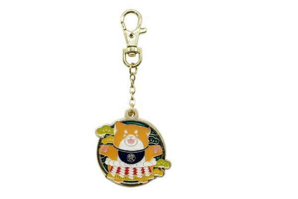 エス17864 【全品　送料無料！】　忠犬もちしば　メタルチャームキーホルダー相撲　柴犬　動物　アニマル　キーリング　チャーム　鍵　雑貨　グッズ　かわいい