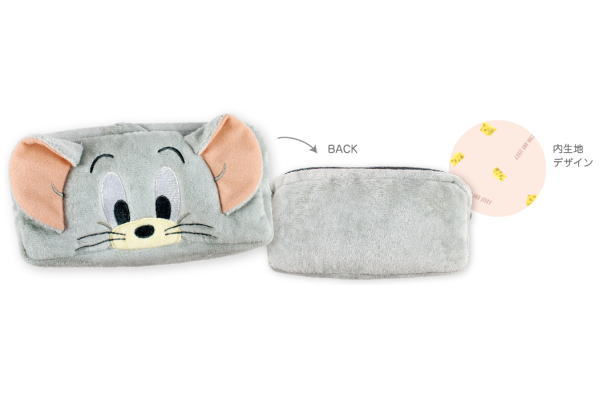 【全品　送料無料！】　トムとジェリー　Tom and Jerry　ぬいぐるみドアップペンポーチタフィー　ワーナー　アニメ　ポーチ　ケース　ペン入れ　筆箱　収納　文房具　学校　勉強　雑貨　グッズ　かわいい