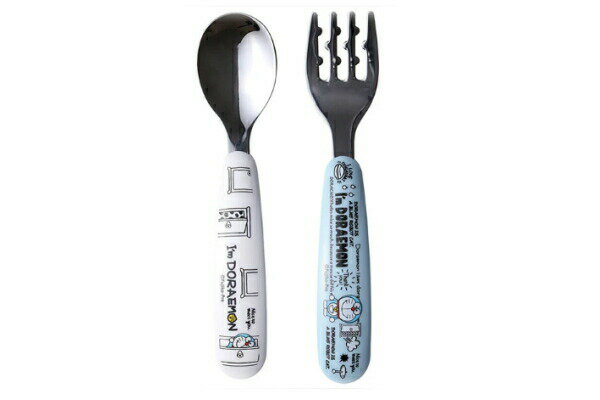 【全品　送料無料！】　ドラえもん　食洗機対応ステンレス製スプーンフォークセットどらえもん　ドラエモン　アニメ　テレビ　漫画　映画　スプーン　フォーク　離乳食　食器　食事　子供　キッズ　赤ちゃん　ベビー　雑貨　グッズ　か