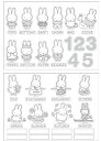 【全品 送料無料!】【miffy】【ミッフィー】インテリアステッカー【モノトーン】【ウサギ】【ディック・ブルーナ】【アニメ】【シール】【ステッカー】【文房具】【...