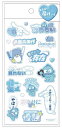 【全品 送料無料!】【サンリオキャラクターズ】すきぴに届けしーる【ブルー×ホワイト】【青】【白】【シナモロール】【ハンギョドン】【シール】【ステッカー】【推し活】【文房具】【雑貨】【グッズ】【かわいい】