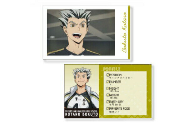 【全品　送料無料！】　日本製　ハイキュー！！　スマロイド木兎 光太郎　ぼくと こうたろう　バレーボール　漫画　アニメ　推し　推し活　写真　プロマイド　カード　アート　コレクション　2枚セット　2枚入り　雑貨　グッズ　か