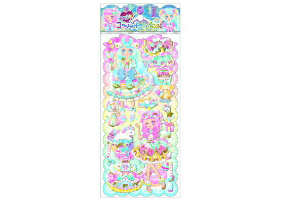 樂天商城 - 【全品　送料無料！】　オリジナル　ファッションコーディネートシールファンシースイーツパーラー　着せ替えシール　女の子　ガールズ　文房具　文房具　雑貨　グッズ　かわいい