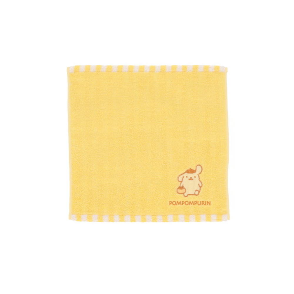 【全品 送料無料！】 サンリオキャラクターズ ミニタオルイエロー 黄色 ポムポムプリン タオル たおる ハンドタオル ハンカチ 子供 キッズ 雑貨 グッズ かわいい