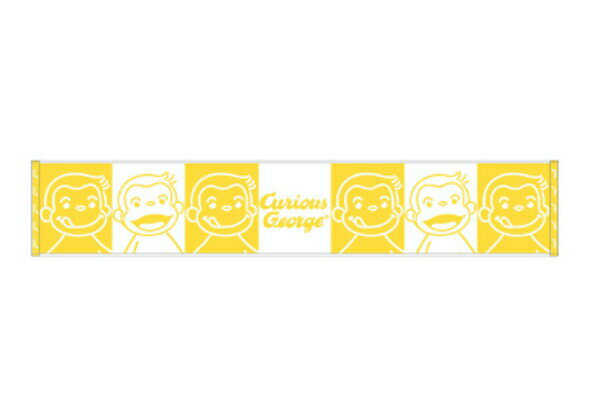 【全品　送料無料！】　おさるのジョージ　マフラータオルフェイスラインアップ　ジョージ　ひとまねこざる　Curious George　絵本　アニメ　キャラクター　タオル　たおる　日よけ　スポーツ　アウトドア　雑貨　グッズ　かわ