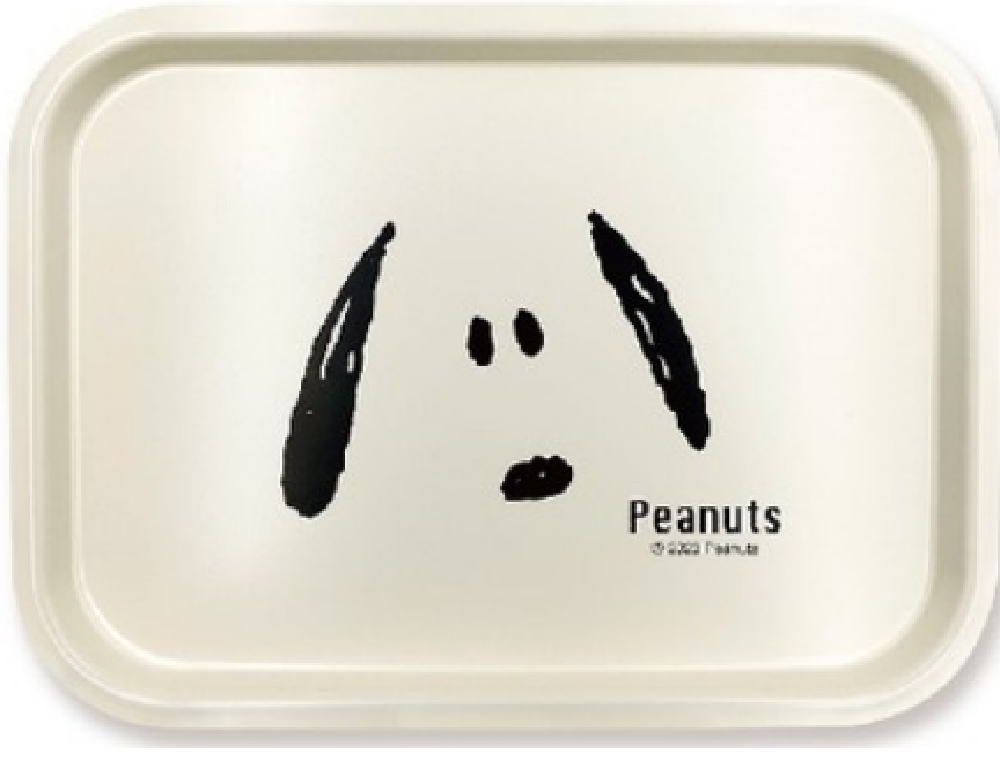樂天商城 - 【全品　送料無料！】　スヌーピー　SNOOPY　トレー角フェイス　ピーナッツ　ウッドストック　すぬーぴー　トレイ　お盆　食事　食器　キッチン　雑貨　グッズ　かわいい