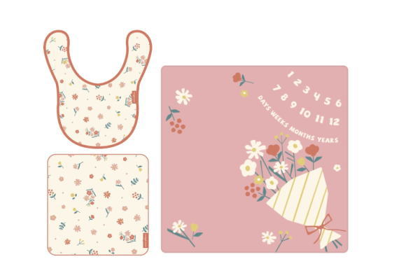 【全品　送料無料！】 【nenne-futurum】【ネンネフトゥールム】ギフトセット【フラワー】【花柄】【flower】【おくるみ】【スタイ】【ハンドタオル】【女の子】【赤ちゃん】【ベビー】【ギフト】【プレゼント】【お祝い】【贈り物】【雑貨】【グッズ】