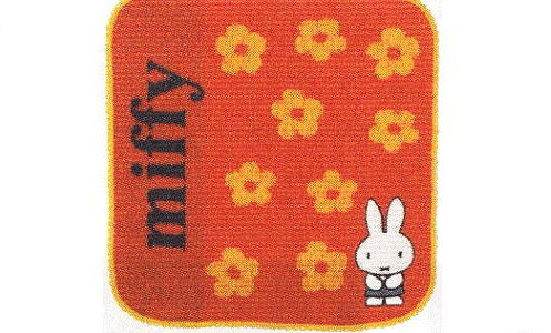【全品　送料無料！】　miffy　3色ミニタオルインフラワー　レッド　ハンカチ　ウサギ　ミッフィー　ミッフィーちゃん　キャラクター　ナインチェ・プラウス　グッズ　たおる　かわいい