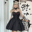★S~L★ブラック ゴスロリ ロリータ スチームパンク 暗黒系 コスプレ コスチューム 衣装 ゴスロリコスプレ ゴスロリコスチューム セクシーコス 制服 パーティー イベント ステージ インスタ 撮影 アイドル★編上げジャガード織ミニ丈ワンピース S M Lサイズ★フリーダムsale