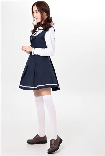 ラブライブ アニメ アイドル コスプレ ステージ 制服 衣装 パーティー 学校制服 ゲーム キャラクター アニメキャラ コスプレ コスチューム ハロウィン セクシー ★ 清楚＆キュート！大人気の「ラブライブ！」風アイドルワンピコスチューム ★ フリーダム セール sale