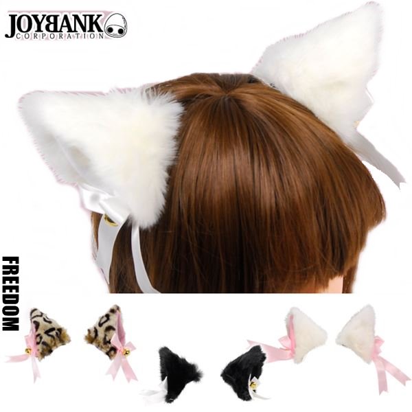 猫耳ファークリップ コスプレ ねこ耳 ネコ ファークリップ ヘッドドレス ヘアアクセサリー ロリータ クラシカル ゴスロリ ロリータファッション ゴスロリファッション コスチューム ★ ふわふわ…