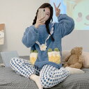 ブルー ピンク パジャマ 部屋着 寝間着 ルームウェア あったか もこもこ ふわふわ やわらかい トップス パンツ 下着 インスタ 撮影 アイドル ★ 大きめサ...