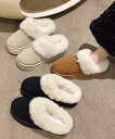 ★23.0cm(36)~25.0cm(40)★3色★ベージュ ブラック キャメル レディース あったかシューズ冬 履きやすい疲れない ウィンターサンダル 韓国ファッション靴 インスタ 撮影 アイドル★ファーサボサンダル厚底レディースモカシン 23 23.5 24 24.5 25.0 cm★フリーダム sale