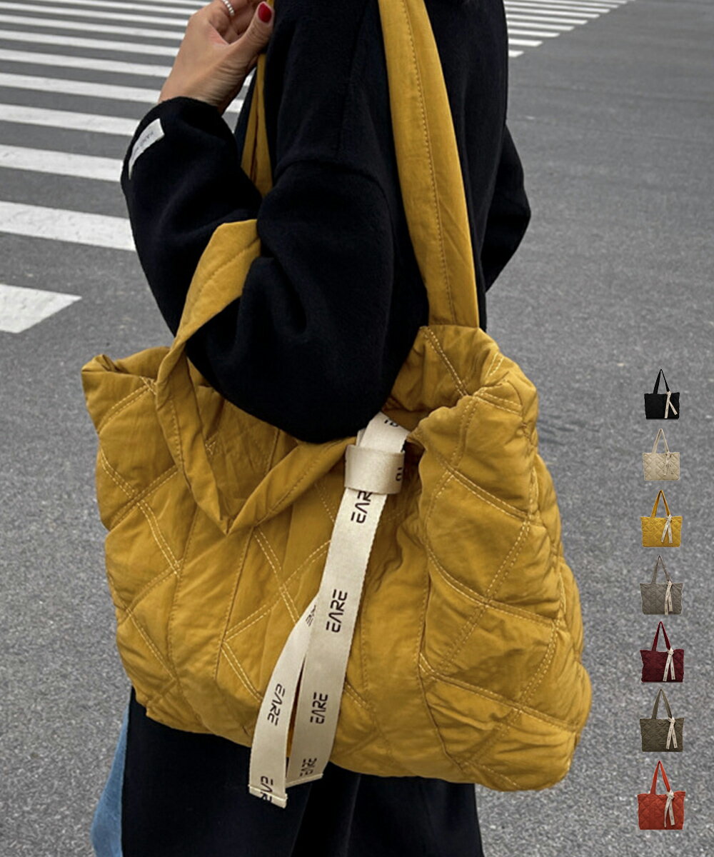 ★7色★ブラック グレー ベージュ カーキ オレンジ ワインレッド マスタード バッグ トートバッグ 韓国カジュアル鞄 肩掛けバッグ OL 通勤 通学 鞄 韓国風ファッション インスタ 撮影 アイドル★キルティングバッグ トートバッグ 大容量 韓国風 ワンサイズ★フリーダムsale