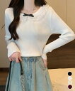 ★4色★ブラック ライトベージュ ホワイト ワインレッド きれいめニット 着やせ韓国風ニット 長袖無地ニットソー 大人可愛いニット 韓国 オフィスカジュアル OL お出かけ デート インスタ 撮影 アイドル★リブニットトップス レディース きれいめ ワンサイズ★フリーダムsale(4)