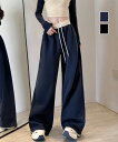 ★S〜XL★2色★ブラック ネイビー パンツ ロング ワイド ズボン ワイドパンツ あったか ふわふわ 普段着 ゆったり おうち 韓国風ファッション お出かけ ...