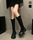 ★22.5cm〜25.0cm★2色★ブラック ブラウン ロング ブーツ ロングブーツ カかわいい秋冬靴美脚 あったかブーツ 韓国風ブーツ スエード風 インスタ ...