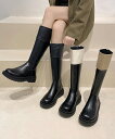 ★22.5cm(35)〜25.0cm(40)★3色★ブラック アイボリー モカ ロング ブーツ ロングブーツ かわいい秋冬靴美脚 あったかブーツ 韓国風ブーツ ...
