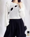 ★3色★ブラック ホワイト ベージュ ニット トップス セーター かわいい おしゃれニット OL 通勤 通学 普段着 お出かけ デート 韓国ファッション インスタ 撮影 アイドル★メッシュ編み サマーニット レディース夏 長袖 韓国ニット 春 レディース ワンサイズ★フリーダムsale