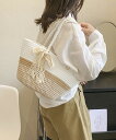 ★2色★ベージュ グレー バッグ ハンドバッグ レディース ファッション 韓国風カジュアル鞄 手提げバッグ新作 編みバッグ おつかい 買い物 お出かけ ワンショ...