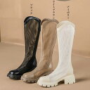 ★22.5cm(35)〜24.5cm(39)★3色★ブラック アイボリー ライトブラウン ブーツ サマーブーツ OL通勤 通学 黒 くつ 韓国ファッション靴 イ...