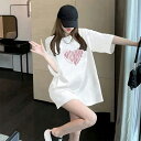 ★8色★ブラック ホワイト ダークグレー くすみネイビー グリーン イエロー くすみピンク チェリーピンク Tシャツ カットソー 韓国風ファッション 通勤 通学 お出かけ インスタ 撮影 アイドル★半袖Tシャツレディース 夏 ロゴ 韓国風 トップス ワンサイズ★フリーダムsale