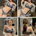 ★S~XL★4色★ダークグレー ラベンダーグレー イエローベージュ ピンク 谷間綺麗 美胸ブラ インナー 小胸 美観 安定感 セクシーランジェリー インスタ 撮影 アイドル★花柄レースブラショーツセット セクシー ブラ 韓国ランジェリー下着 S M L XL サイズ★フリーダム sale