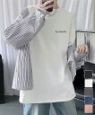 ★5色★ブラック ホワイト ダークグレー ブルー ピンク Tシャツ スウェット カットソー 半袖カットソー OL 通勤 通学 お出かけ デート 韓国ファッション インスタ 撮影 アイドル★メンズtシャツ 長袖 ロンTクールネック 無地 カットソー 韓国風 ワンサイズ★フリーダムsale