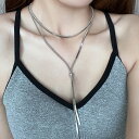 ★2色★シルバー ゴールド ネックレス 大人フェミニン デートコーデ パーティー 女子会 誕生日プレゼント ギフト アクセサリー 韓国ファッション インスタ 撮...
