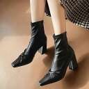 ★22.5cm~24.5cm★2色★ブラック アイボリー ショート ブーツ ショートブーツ かわいい靴 美脚 あったかブーツ 韓国風ブーツ OL 通勤 通学 インスタ 撮影 アイドル★ショートブーツ レディース 美脚ブーティ韓国 秋冬靴 レディース 22.5 23 23.5 24 24.5 cm★フリーダムsale