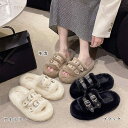 ★22.5cm(35)~24.5cm(39)★3色★ブラック アイボリー モカ ファースリッパ 部屋履き ルームシューズ 韓国ファッション靴 インスタ 撮影 アイドル★ファーサンダル レディース ボアサンダル 韓国風スリッパサンダル レディース 22.5 23 23.5 24 24.5cm★フリーダムsale