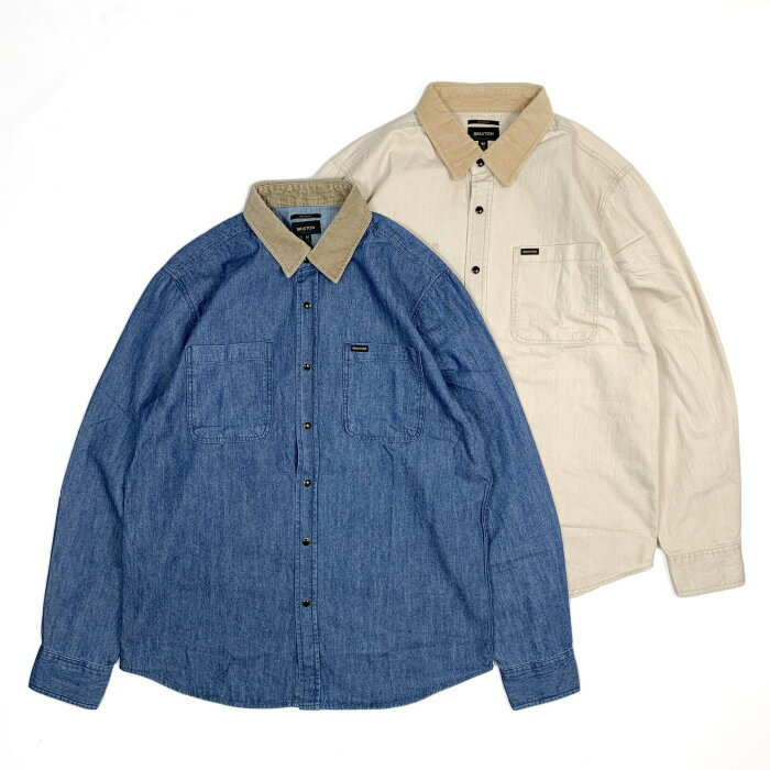 BRIXTON BOWERY L/S WOOVEN DENIM SHIRT (uNXg fjVc)