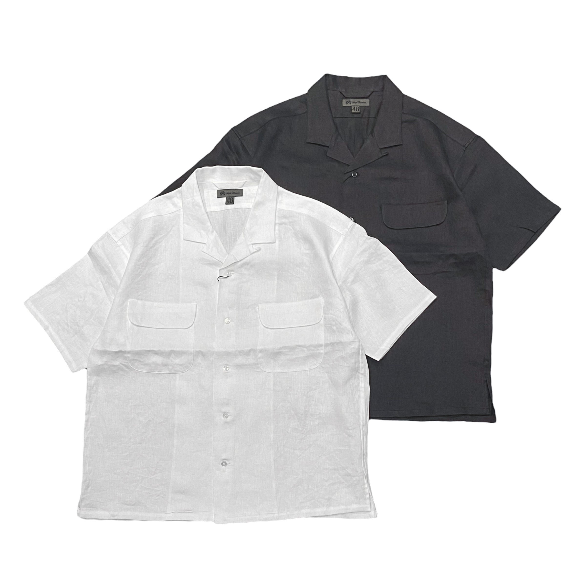 Nigel Cabourn / OPEN COLLAR SHIRT - LINEN TWILL (iCWFP[{ I[vJ[Vc l)