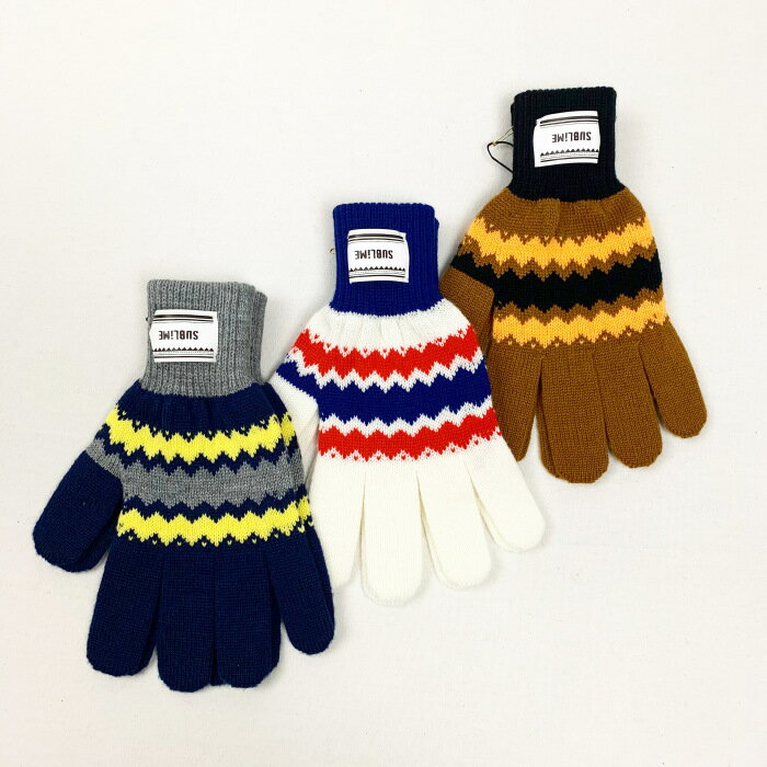 SUBLiME / GIZGIZ GLOVE "White Head Eagle限定" MATERIAL: Acrylic 70% Wool 30% COLOR: Navy, Brwon, White SIZE: free DESCRIPT...