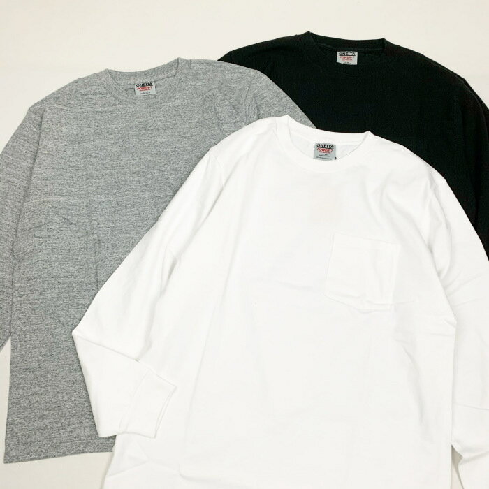 ONEITA / LONG SLEEVE POCKET T-SHIRT (オニータ ロングスリーブTシャツ ロンT ポケT 無地T)