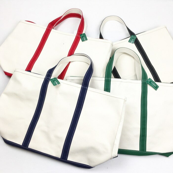 L.L.BEAN / Bote & Tote Bag- made in U.S.A Black, Navy, Green, Red(エルエルビーン　トートバック　アメリカ直輸入)