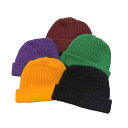 COLUMBIA KNIT / Cotton Watch Cap Beanie USA製 Black Kelly Gold Grape Burgundy（コロンビアニット ビーニー ワッチキャップ ニットキャップ ニット帽 ショートタイプ)