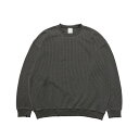 SEABEES Damaged Crew Neck Thermal Pigment Black / V[r[Y T[} N[lbN bt _[W sOg ubN