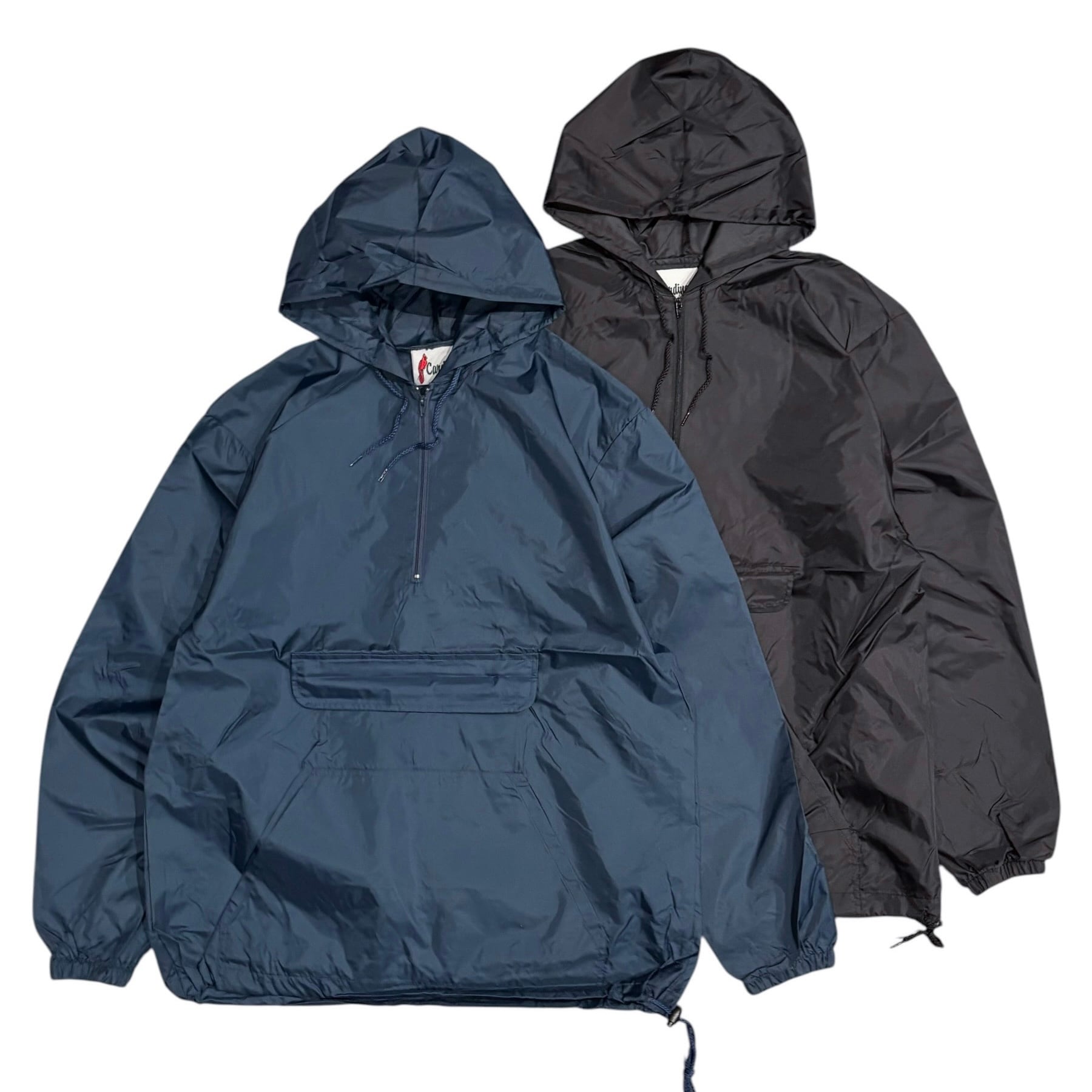 Cardinal Activewear Water Repellent Nylon Anorak Parka Black Navy / ...