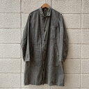 French Vintage Black Chambray Atelier Coat / フレンチワーク ブラックシャンブレー アトリエコート ショップコート ヴィンテージ アメリカ直輸入